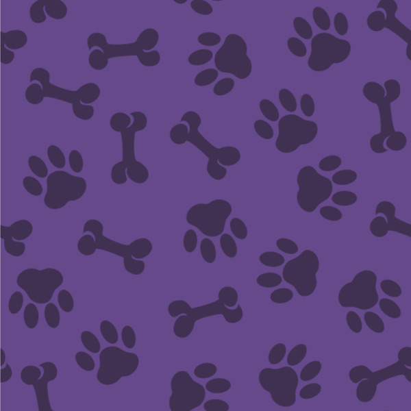 Custom Pawprints & Bones Wallpaper & Surface Covering (Peel & Stick 24"x 24" Sample)