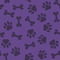 Pawprints & Bones Wallpaper & Surface Covering (Peel & Stick 24"x 24" Sample)