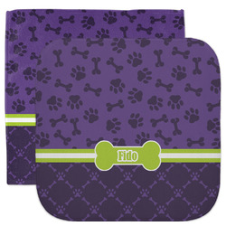 Pawprints & Bones Facecloth / Wash Cloth (Personalized)