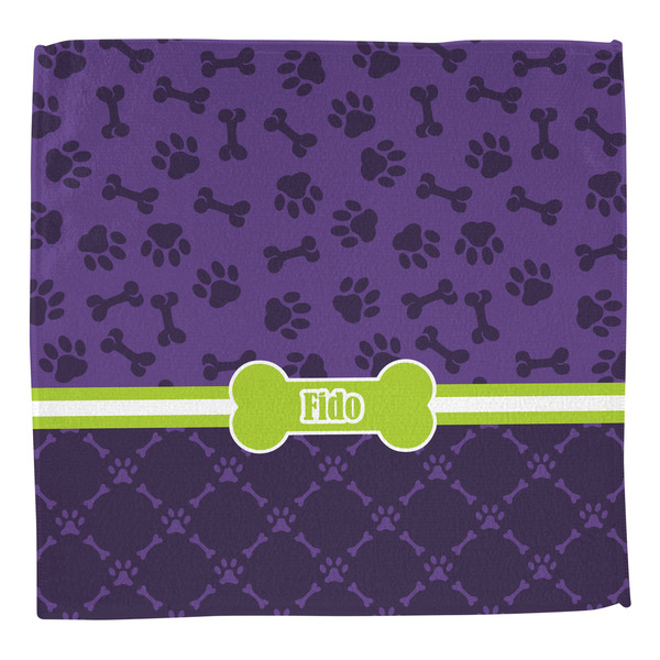 Pawprints & Bones Washcloth - Front - No Soap