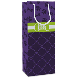 Pawprints & Bones Wine Gift Bags (Personalized)