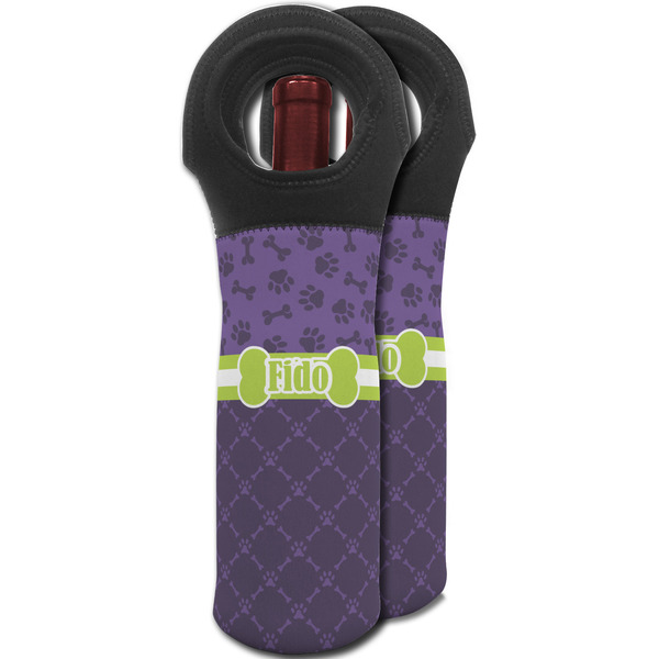 Pawprints & Bones Wine Tote Bag - MAIN