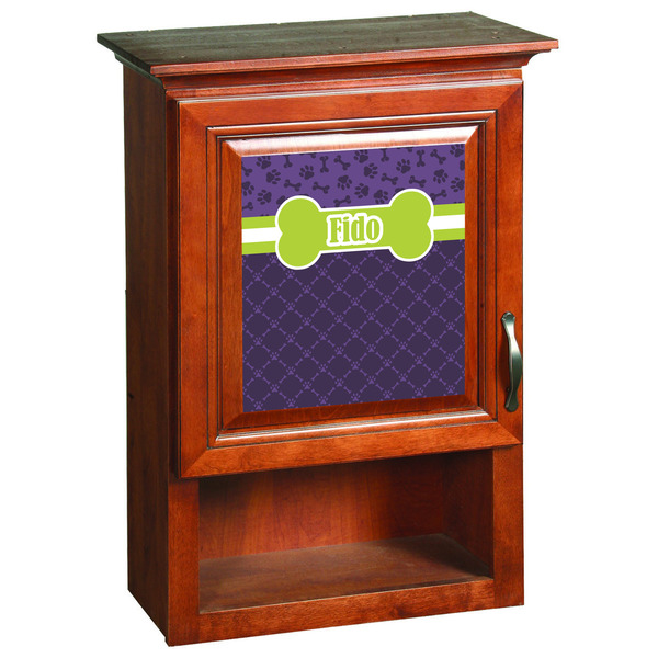 Pawprints & Bones Wooden Cabinet Decal (Medium)