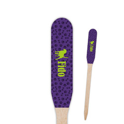 Pawprints & Bones Paddle Wooden Food Picks - Single Sided (Personalized)