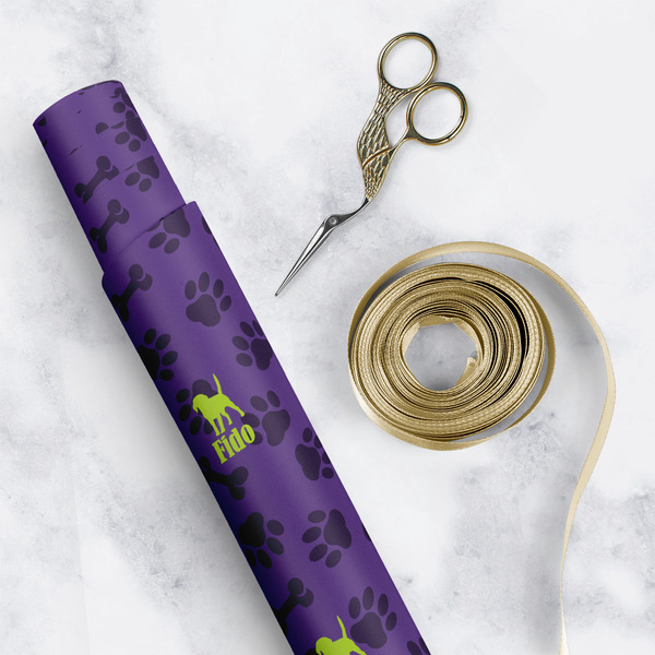 Pawprints & Bones Wrapping Paper Rolls - Lifestyle 1