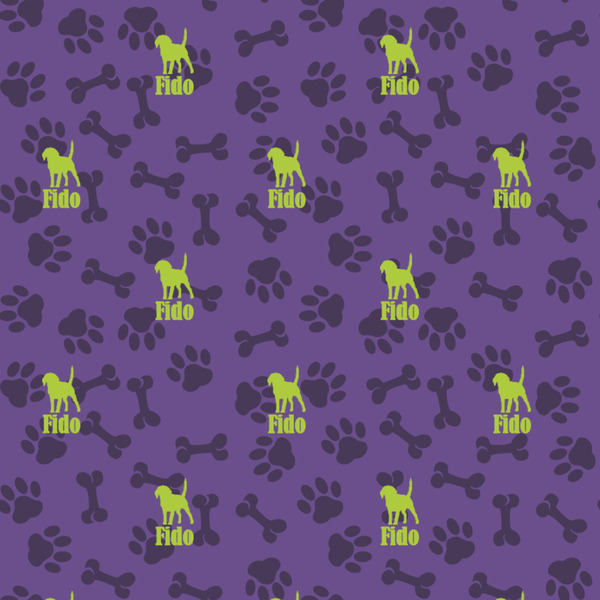Pawprints & Bones Wrapping Paper Square