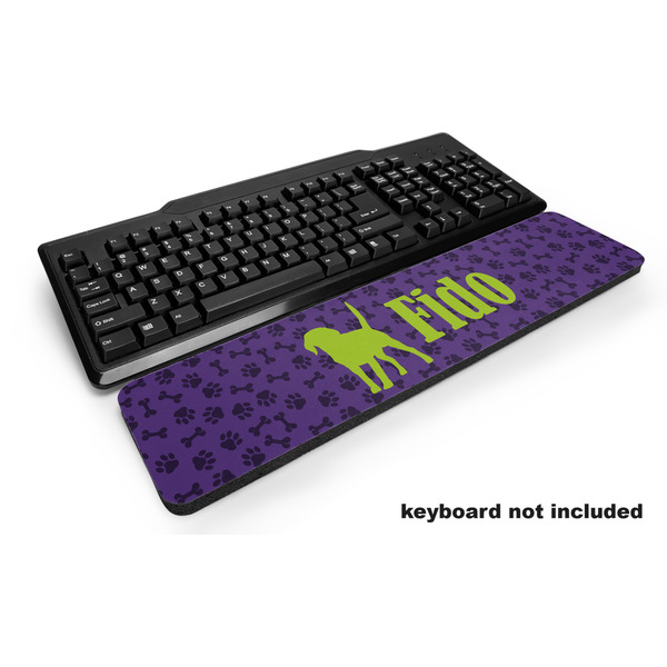 Custom Pawprints & Bones Keyboard Wrist Rest (Personalized)