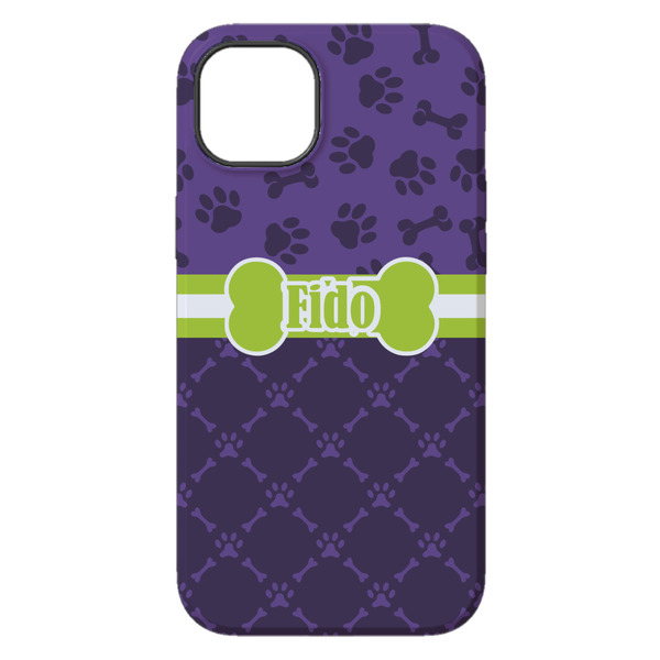 Pawprints & Bones iPhone 14 Plus Tough Case - Back