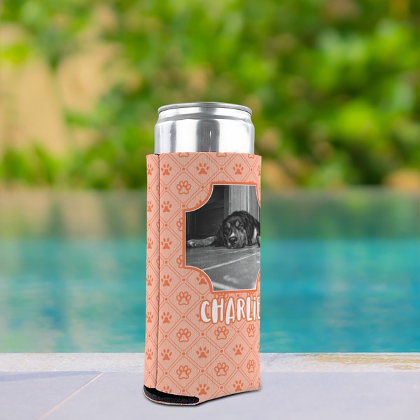 Pet Photo Can Cooler - Tall 12oz - In Context