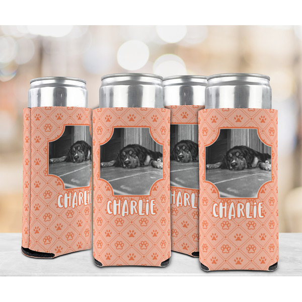 Pet Photo 12oz Tall Can Sleeve - Set of 4 - LIFESTYLE