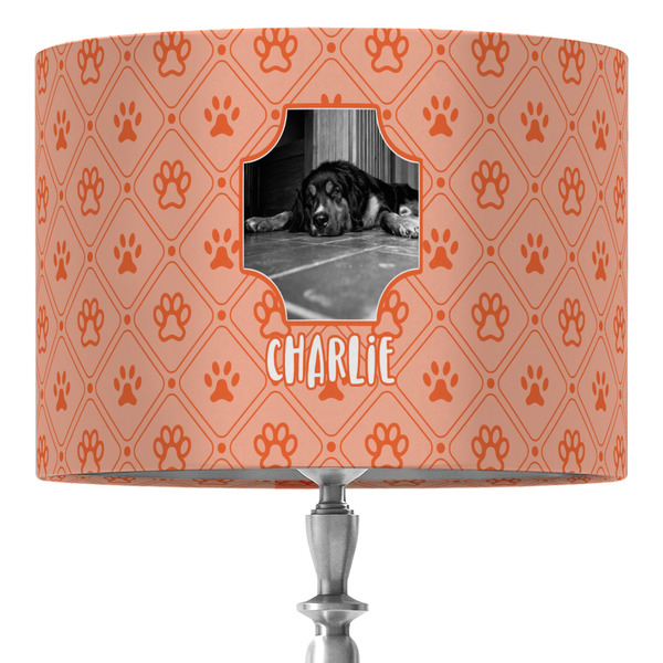 Custom Pet Photo 16" Drum Lamp Shade - Fabric