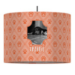 Pet Photo 16" Drum Pendant Lamp - Fabric