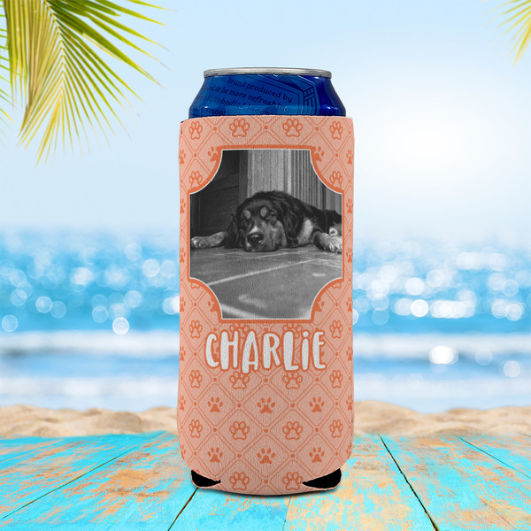 Pet Photo 16oz Can Sleeve - LIFESTYLE