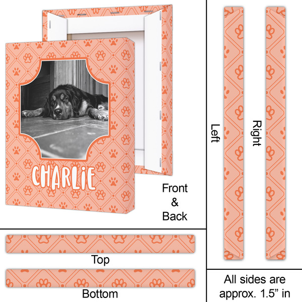 Pet Photo 16x20 - Canvas Print - Approval