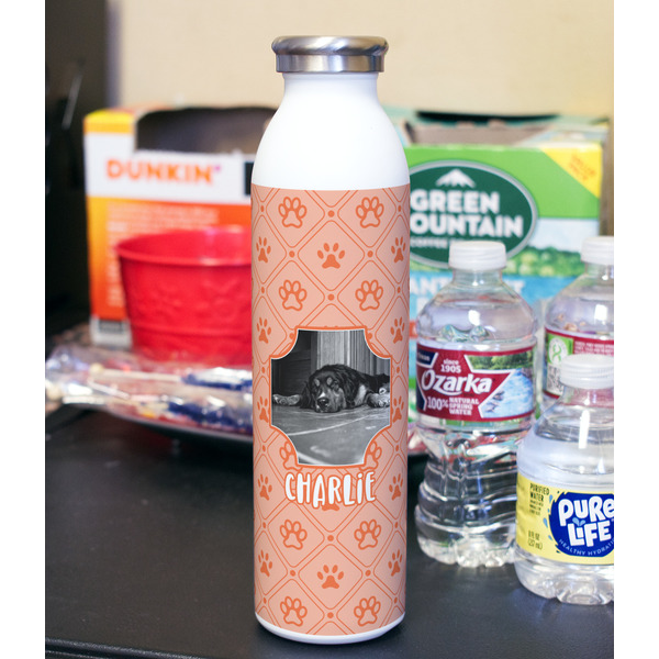 Pet Photo 20oz Water Bottles - Full Print - In Context
