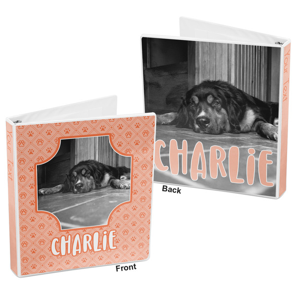 Pet Photo 3-Ring Binder Front and Back