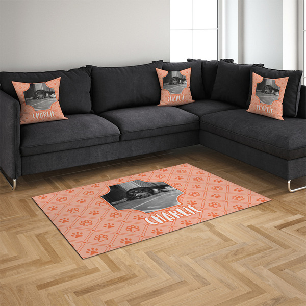 Pet Photo 4'x6' Indoor Area Rugs - IN CONTEXT