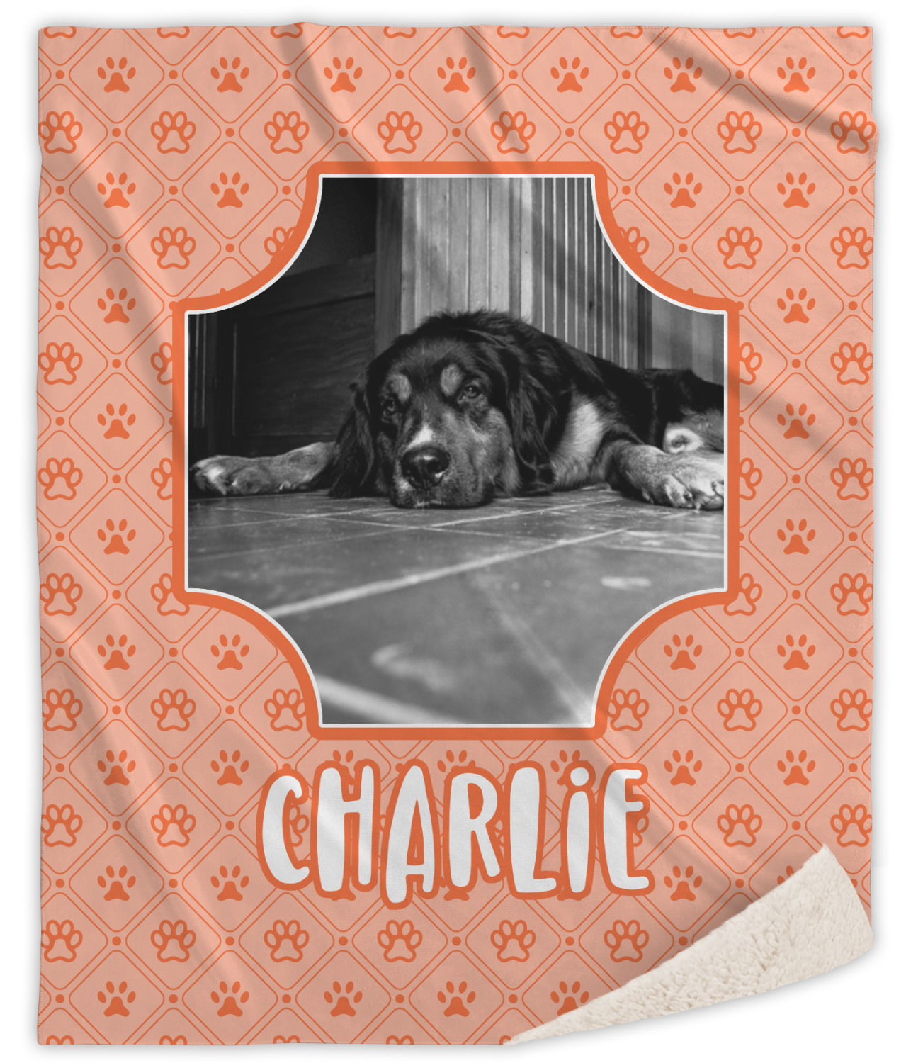 Custom Pet Photo Sherpa Throw Blanket (Personalized) YouCustomizeIt