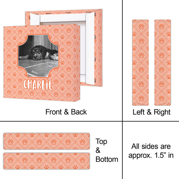 Pet Photo 8x8 - Canvas Print - Approval