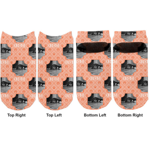 Pet Photo Adult Ankle Socks - Double Pair - Front and Back - Apvl