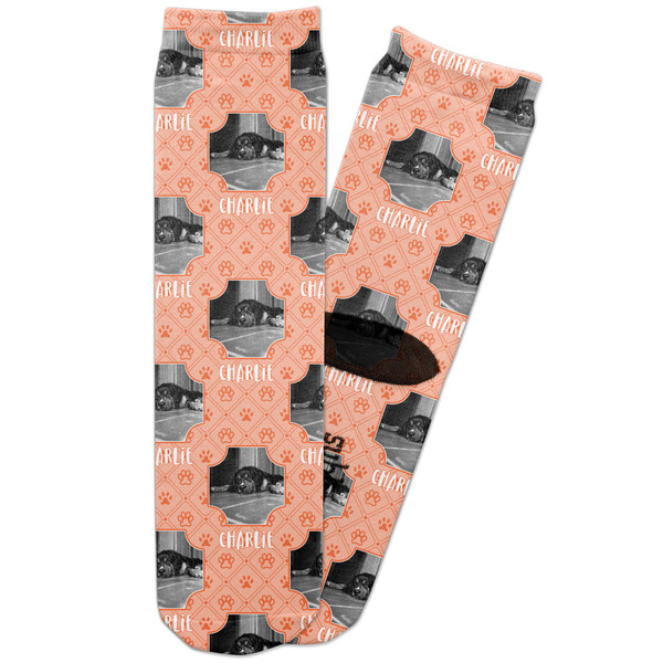 Custom Pet Photo Adult Crew Socks (Personalized)