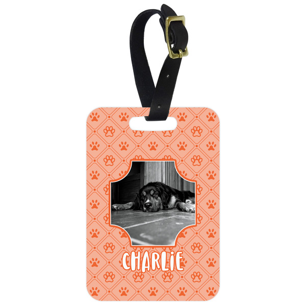 Custom Pet Photo Metal Luggage Tag