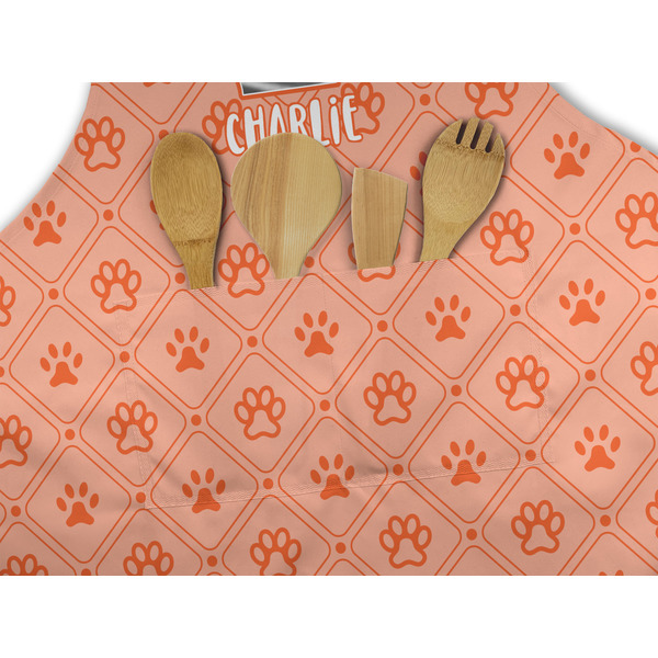 Pet Photo Apron - Pocket Detail with Props