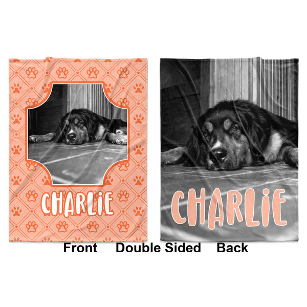 Pet Photo Baby Blanket (Double Sided - Printed Front and Back)