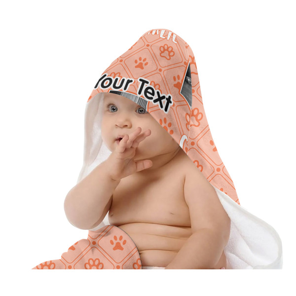 Pet Photo Baby Hooded Towel on Child
