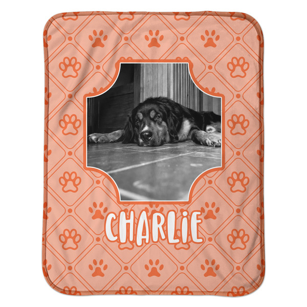 Pet Photo Baby Sherpa Blanket - Flat