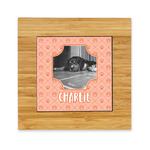 Pet Photo Bamboo Trivet with Ceramic Tile Insert