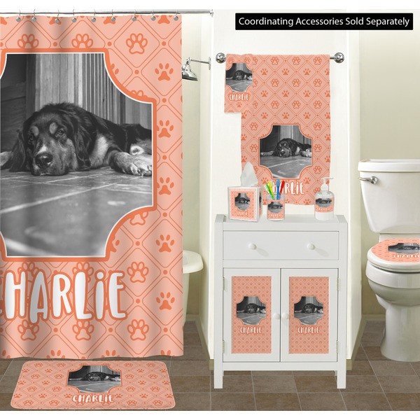 Pet Photo Bathroom Scene