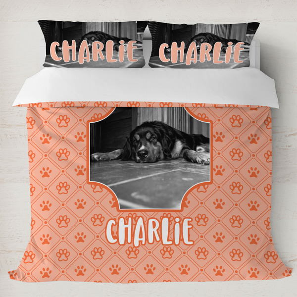 Custom Pet Photo Duvet Cover Set - King (Personalized)