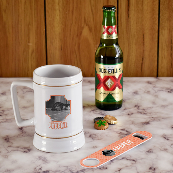 Pet Photo Beer Stein - In Context