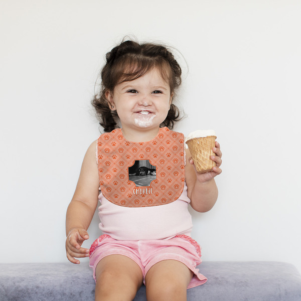 Pet Photo Bib Lifestyle Girl