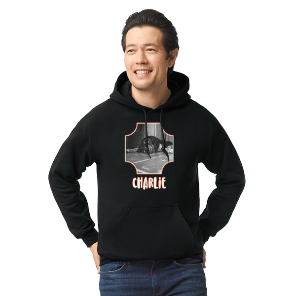 Custom Pet Photo Hoodie - Black