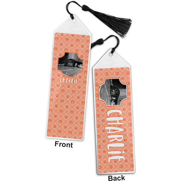 Pet Photo Bookmark with tassel - Front and Back