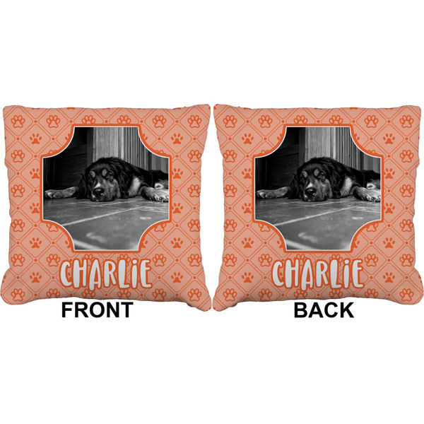 Pet Photo Burlap Pillow Approval