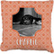 Pet Photo Faux-Linen Throw Pillow (Personalized)