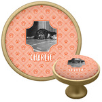 Pet Photo Cabinet Knob - Gold
