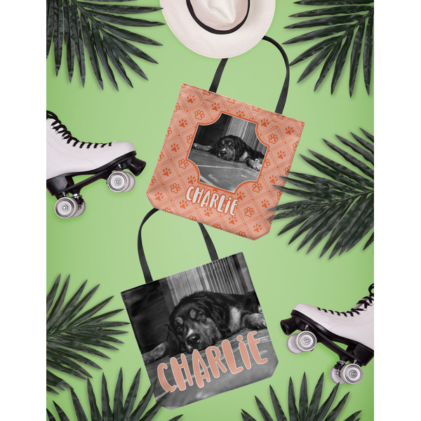 Pet Photo Canvas Tote Lifestyle Front and Back
