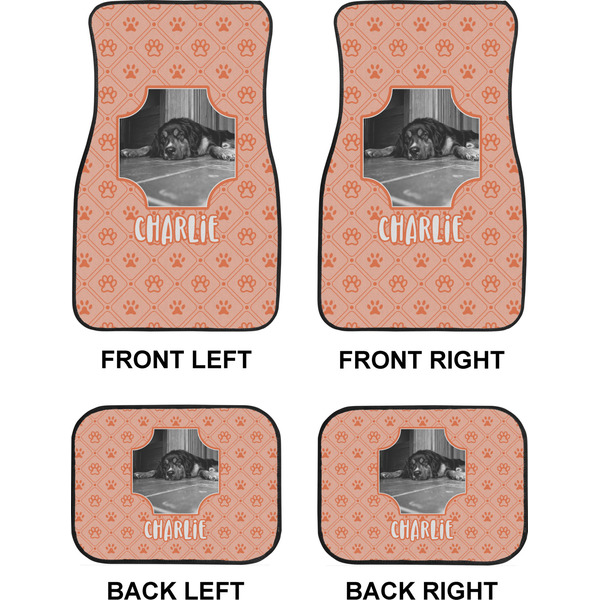 Pet Photo Car Floor Mats Set (2F + 2B)