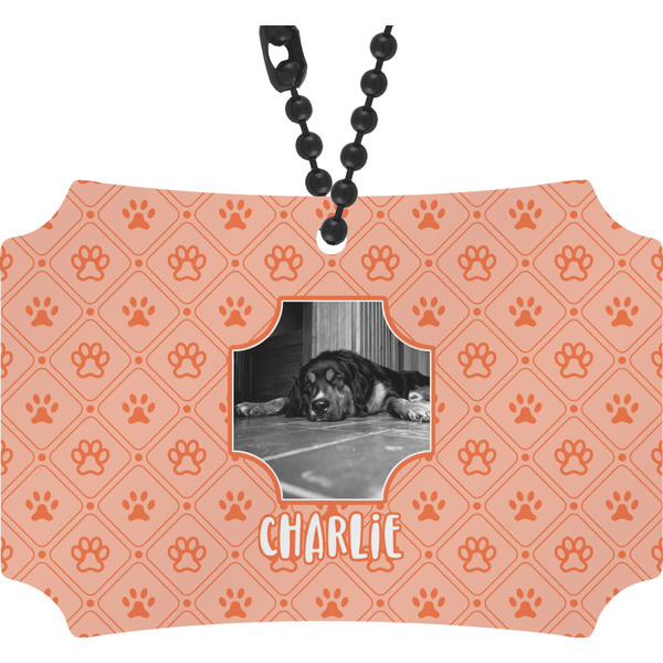 Custom Pet Photo Rear View Mirror Ornament (Personalized)