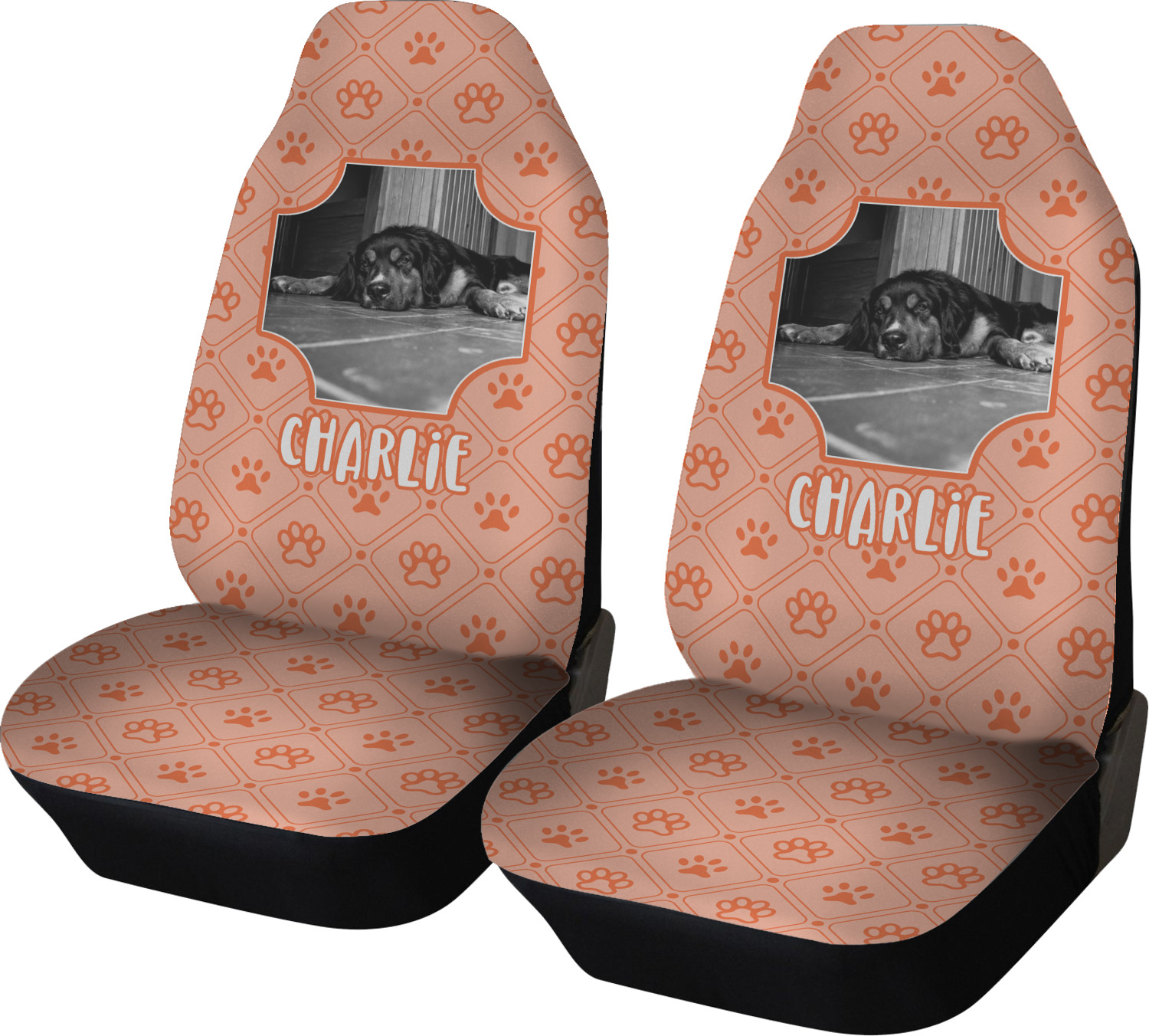 Pet Photo Car Seat Covers (Set of Two) (Personalized) YouCustomizeIt