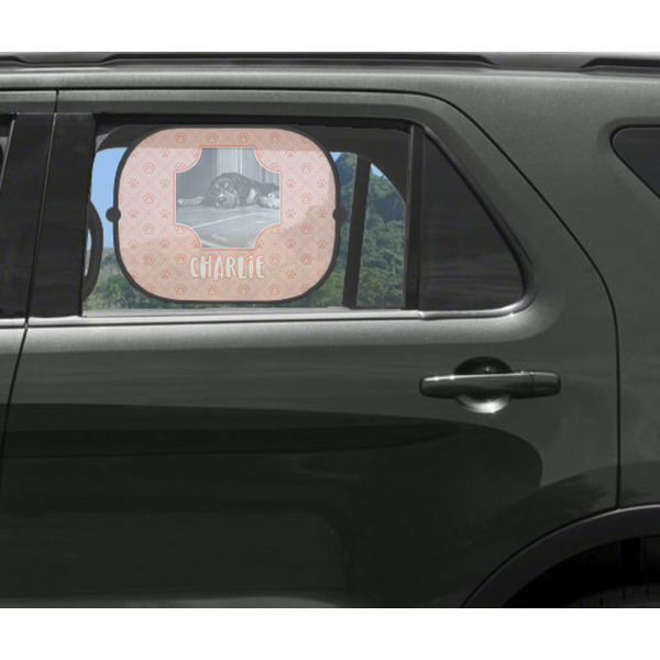Pet Photo Car Sun Shade Black - In Car Window