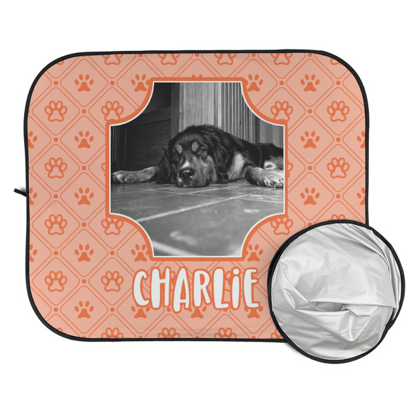 Pet Photo Car Sun Shades - FOLDED & UNFOLDED