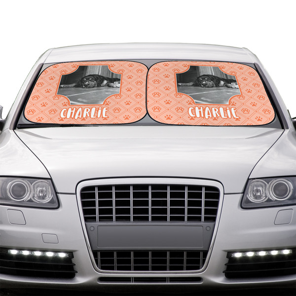 Pet Photo Car Sun Shades - IN CONTEXT