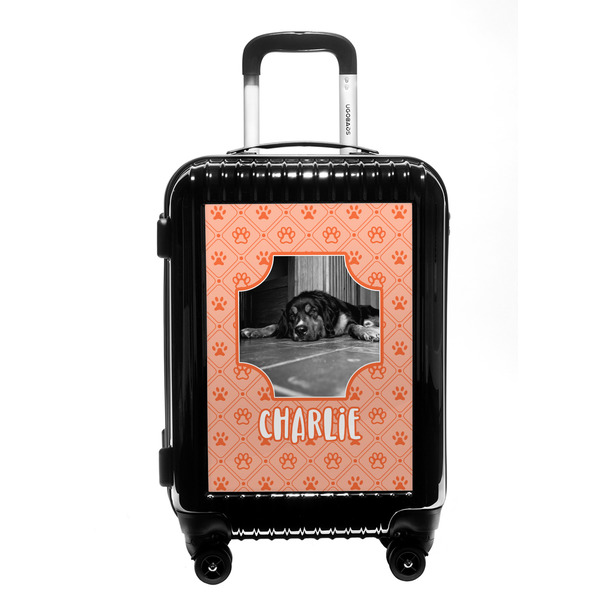 Custom Pet Photo Carry On Hard Shell Suitcase (Personalized)