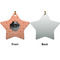 Pet Photo Ceramic Flat Ornament - Star Front & Back (APPROVAL)