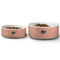 Pet Photo Ceramic Dog Bowls - Size Comparison